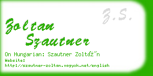 zoltan szautner business card